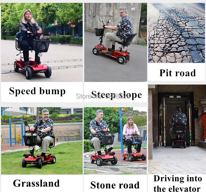 Free shipping fashion 4-wheeled folding old electric scooter electric wheelchair for elderly
Free shipping fashion 4-wheeled folding old electric scooter electric wheelchair for elderly