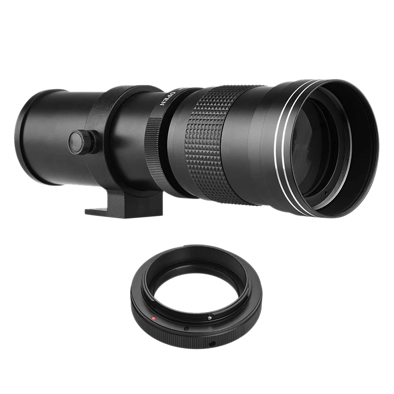 for Canon Sony Nikon,Super Telephoto Zoom Camera 420-800mm TAttoo with Adapter Ring Universal 1/4 Thread Replacement
for Canon Sony Nikon,Super Telephoto Zoom Camera 420-800mm TAttoo with Adapter Ring Universal 1/4 Thread Replacement