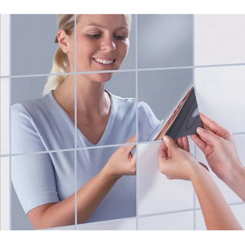 16pcs Square Mirror Glass Tile Wall Sticker Paper Glass Stickers Room Decor On Modern Art DIY Long Mirrors For Home Decorations
16pcs Square Mirror Glass Tile Wall Sticker Paper Glass Stickers Room Decor On Modern Art DIY Long Mirrors For Home Decorations
