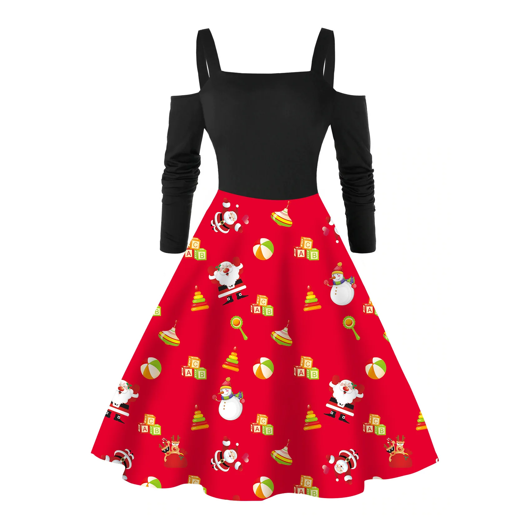 BAMBOOBOY Spring Autumn Women Fashion Christmas Santa Printed Long Sleeve Party A Line Skater Dress FC743
BAMBOOBOY Spring Autumn Women Fashion Christmas Santa Printed Long Sleeve Party A Line Skater Dress FC743