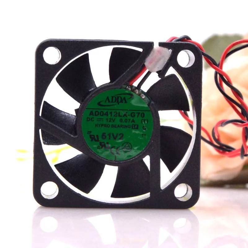 

2pcs Ad0412lx-g70 For Adda 12v 0.07a 4010 Monitoring Power Source Ultra-Quiet Fan 4cm