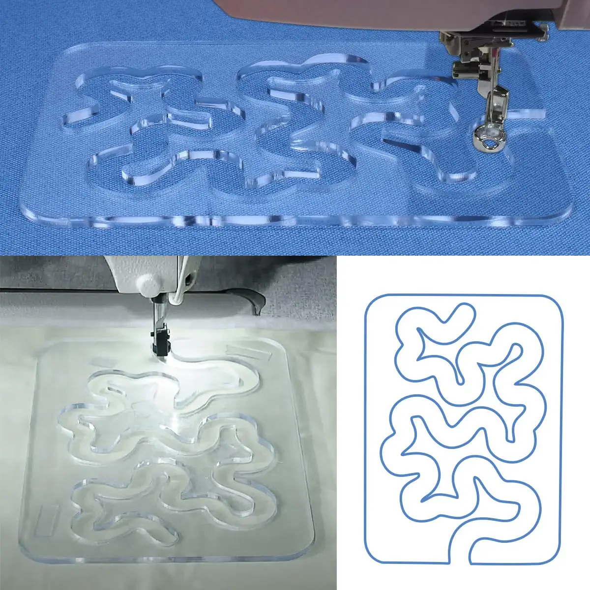 Using Quilting Templates Sewing Machine Domestic Free Motion Quilting Templates Rulers Transparent for A Simple Meander and A Gr
Using Quilting Templates Sewing Machine Domestic Free Motion Quilting Templates Rulers Transparent for A Simple Meander and A Gr