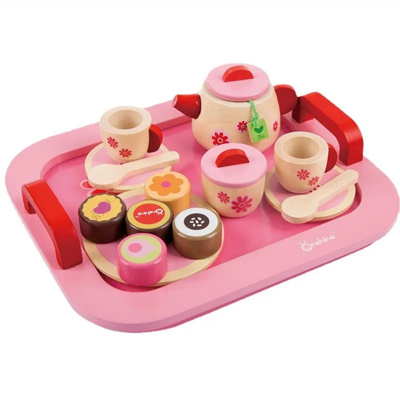 Wooden Simulation Tea Set Pretend Play Kitchen Toys Children Kids Afternoon Tea Cake Pink Set Girl Play House Toy Birthday Gift
Wooden Simulation Tea Set Pretend Play Kitchen Toys Children Kids Afternoon Tea Cake Pink Set Girl Play House Toy Birthday Gift