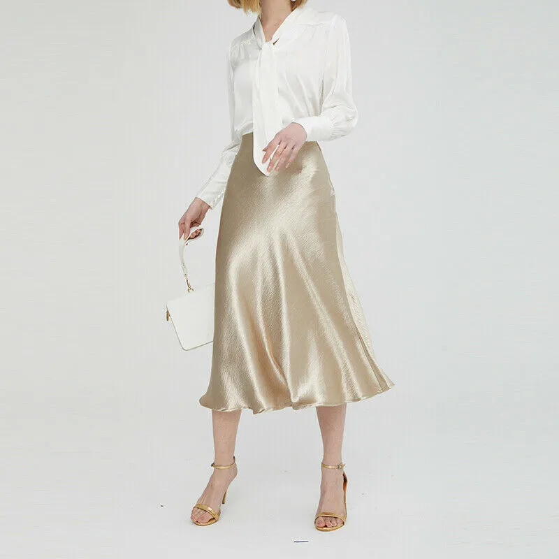Women Skirt Ladies Glossy Satin Skirt Plain Shiny Wet Look Fashion Party Office Skirts Solid Metallic High Waist Skirt Plus Size
Women Skirt Ladies Glossy Satin Skirt Plain Shiny Wet Look Fashion Party Office Skirts Solid Metallic High Waist Skirt Plus Size