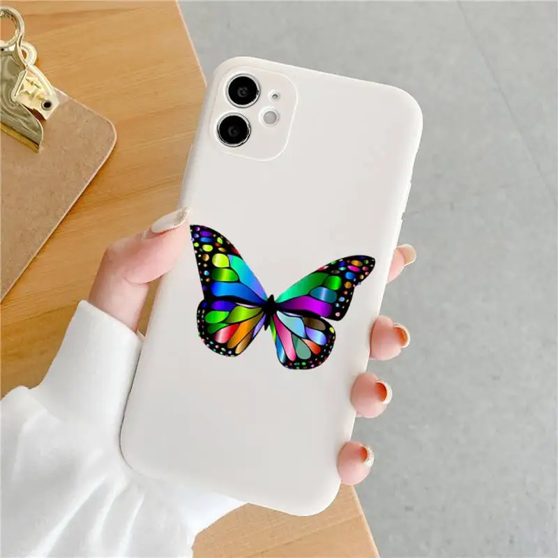 Colorful butterflies Phone Case Candy Color for iPhone 6 6S 7 8 11 12 XS X SE 2020 XR mini pro Plus MAX funda
Colorful butterflies Phone Case Candy Color for iPhone 6 6S 7 8 11 12 XS X SE 2020 XR mini pro Plus MAX funda