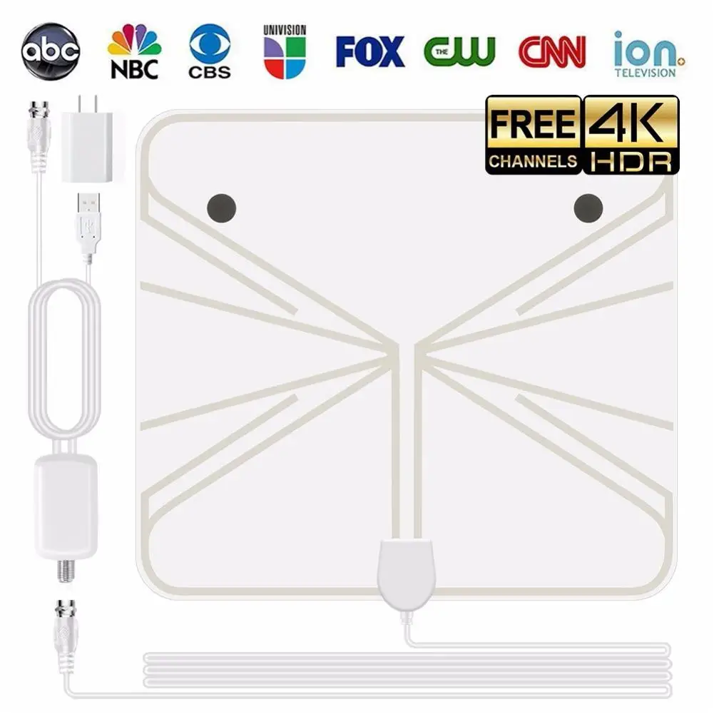 Новинка Домашняя HDTV антенна прием ATSC Мини HD цифровая ТВ 960 миль 4K 1080P цифровой