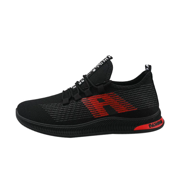 Breathable Men Sneakers Male Shoes Adult Red Black Gray High Quality Comfortable Non-slip Soft Mesh Summer | Обувь