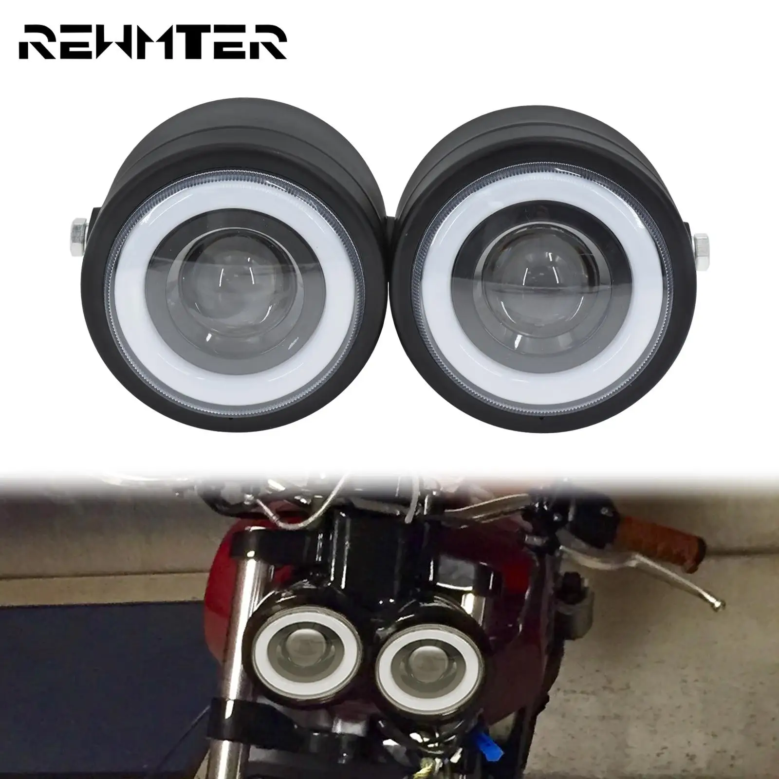 Motorcycle Universal Double Twin Headlight Front Dual Head Lamp With Angel Eyes Light For Harley Softail For Honda For Suzuki
Motorcycle Universal Double Twin Headlight Front Dual Head Lamp With Angel Eyes Light For Harley Softail For Honda For Suzuki