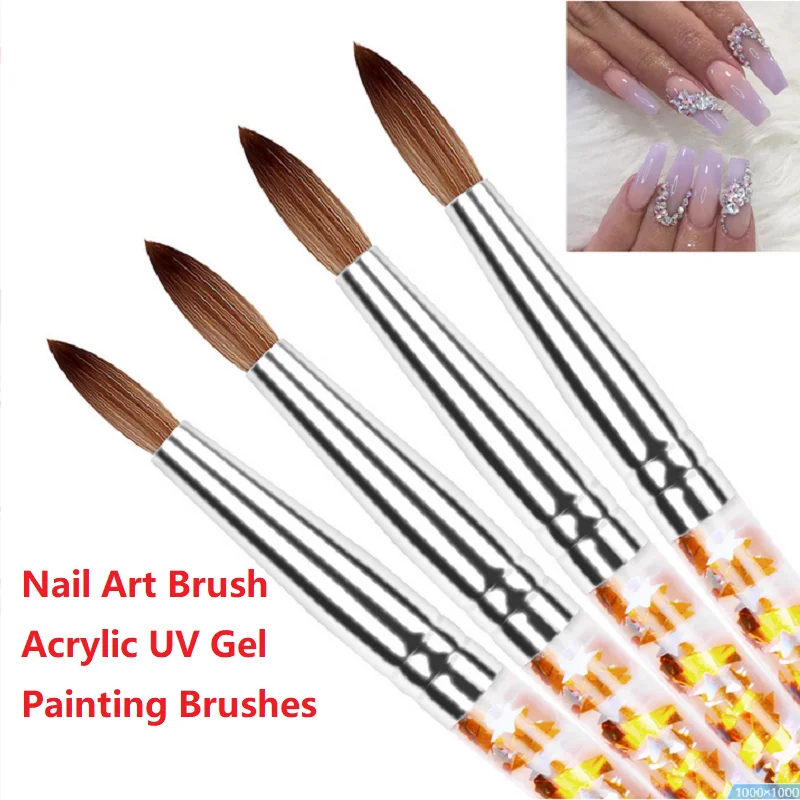 Nail Art Brush Acrylic brush pen UV Gel Carving Painting tools Crystal Glitter Handle Pens For DIY Liquid Nail Drawing pen
Nail Art Brush Acrylic brush pen UV Gel Carving Painting tools Crystal Glitter Handle Pens For DIY Liquid Nail Drawing pen