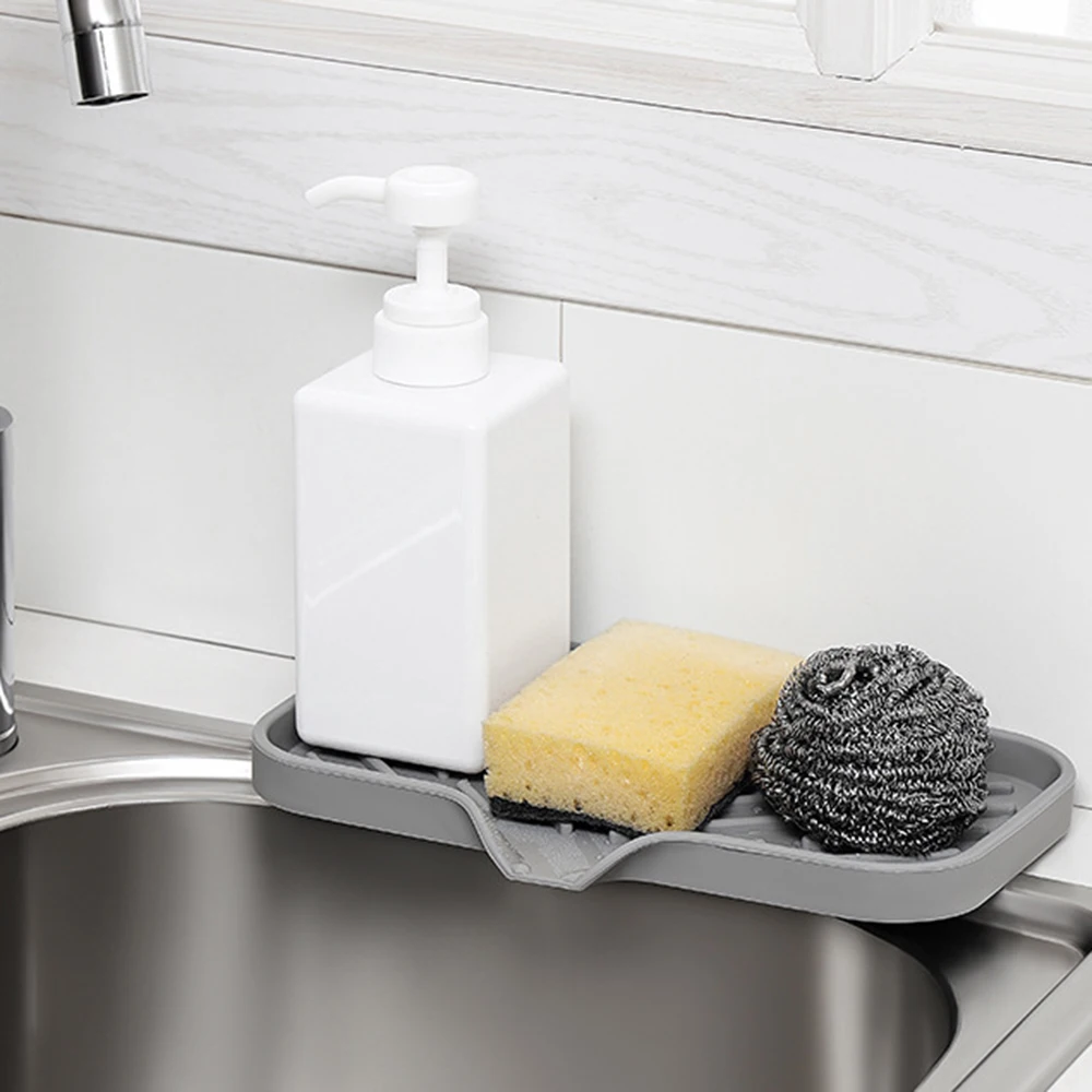 Silicone Sponge Holder Kitchen Sink Organizer Tray for Soap Dish Drain Household Free Punching Portable Bathroom Drain Rack
Silicone Sponge Holder Kitchen Sink Organizer Tray for Soap Dish Drain Household Free Punching Portable Bathroom Drain Rack