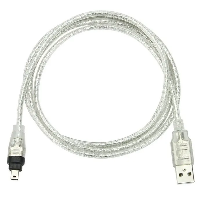 USB Male to Firewire IEEE 1394 4 Pin Male iLink Adapter Cord Cable for SONY DCR-TRV75E DV
USB Male to Firewire IEEE 1394 4 Pin Male iLink Adapter Cord Cable for SONY DCR-TRV75E DV