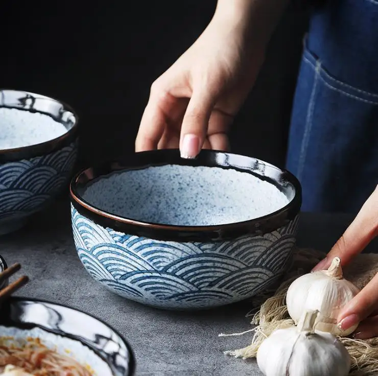Japanese ceramic rice bowl Ramen bowl salad Noodle soup bowl Restaurant kitchen tableware Home Decoration
Japanese ceramic rice bowl Ramen bowl salad Noodle soup bowl Restaurant kitchen tableware Home Decoration