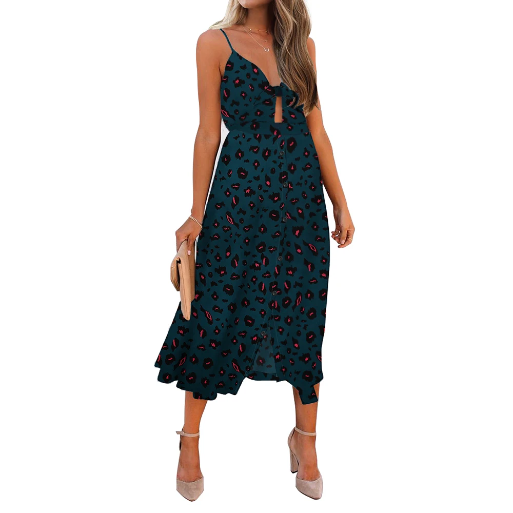 Women's Leopard Print Sun Dress Sleevless Sexy Hollow Out V-Neck Backless Summer Casual Pleated Holiday Beach Midi Dress D30
Women's Leopard Print Sun Dress Sleevless Sexy Hollow Out V-Neck Backless Summer Casual Pleated Holiday Beach Midi Dress D30