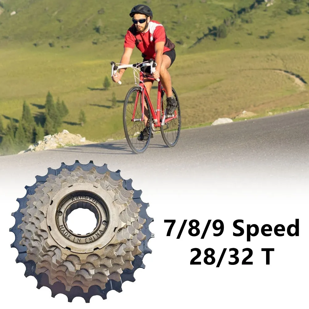 1pcs Mountain Bicycle Ultralight Rotating Freewheel 7/8/9 Speed 28/32T Mountain Screw Thread High Tensile Steel MTB Accessories
1pcs Mountain Bicycle Ultralight Rotating Freewheel 7/8/9 Speed 28/32T Mountain Screw Thread High Tensile Steel MTB Accessories