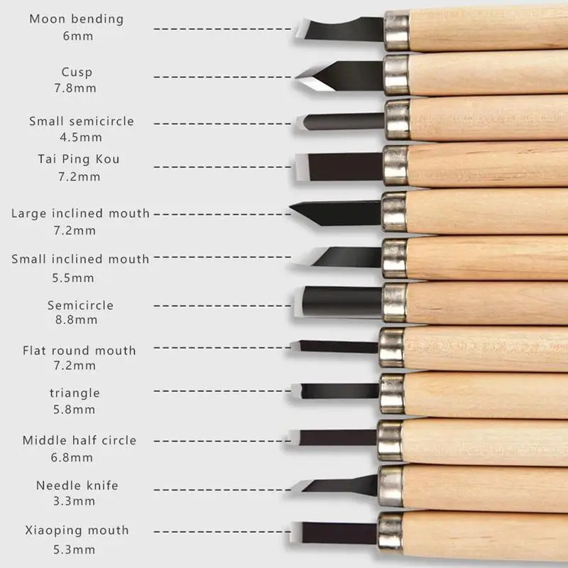 12 pcs Professional Carving Chisel Sharp Woodworking Steel Carving Gouges Set Case Wood Tools Carbon Carrying Manual Tools O4R8
12 pcs Professional Carving Chisel Sharp Woodworking Steel Carving Gouges Set Case Wood Tools Carbon Carrying Manual Tools O4R8