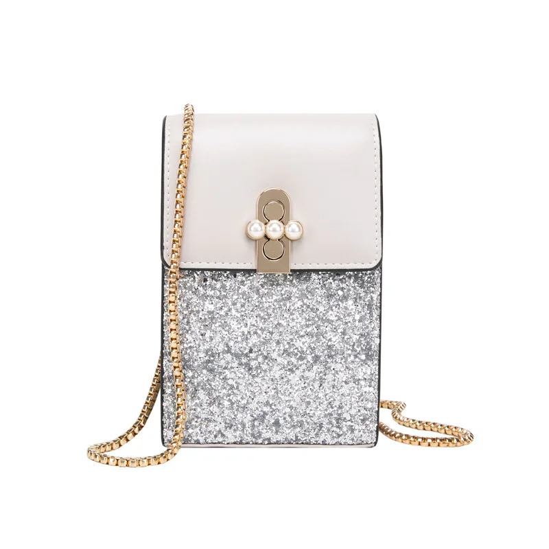 Bag Female 2021 New Mobile Phone Bag Fashion Sequins Chain Shoulder Bag Female Korean Mini Small Bag
Bag Female 2021 New Mobile Phone Bag Fashion Sequins Chain Shoulder Bag Female Korean Mini Small Bag