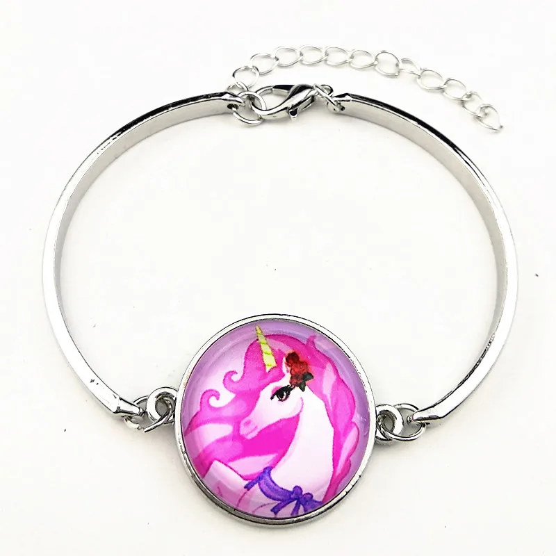 24pcs/lot (Mixed style) Unicorn charm Bangle Cartoon glass bracelets for girls party gift
24pcs/lot (Mixed style) Unicorn charm Bangle Cartoon glass bracelets for girls party gift