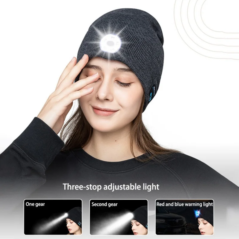 Mens Women Beanie Hat LED Light USB Rechargeable Battery Warm Cap Earphone Bluetooth Luminous Running Headphone Hat Gloves
Mens Women Beanie Hat LED Light USB Rechargeable Battery Warm Cap Earphone Bluetooth Luminous Running Headphone Hat Gloves