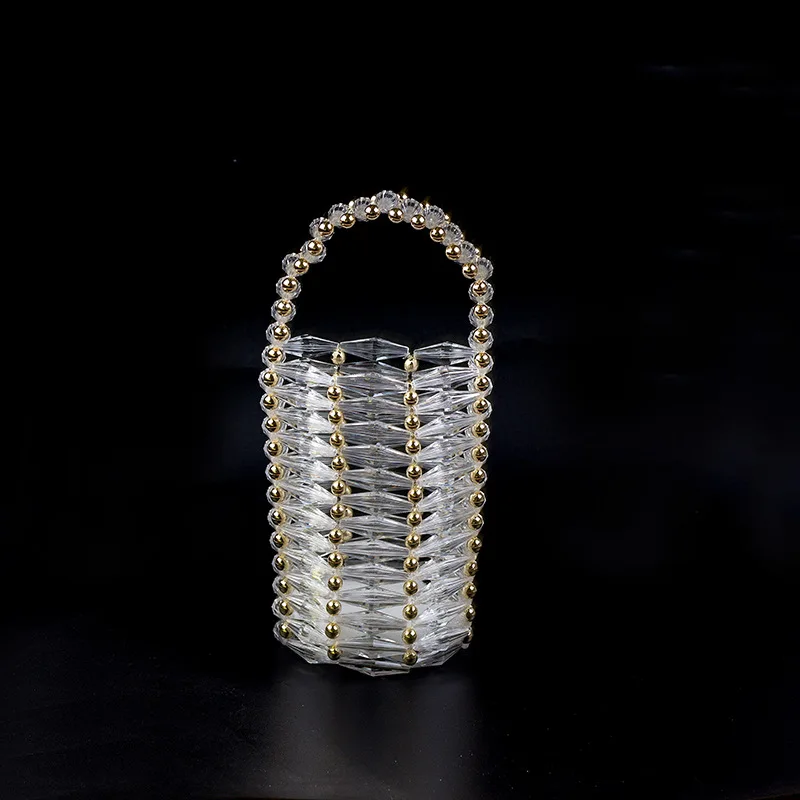 New Product Transparent Bucket Handbag Diy Hand-woven Acrylic Dinner Handbag Female Can Be Customized
New Product Transparent Bucket Handbag Diy Hand-woven Acrylic Dinner Handbag Female Can Be Customized
