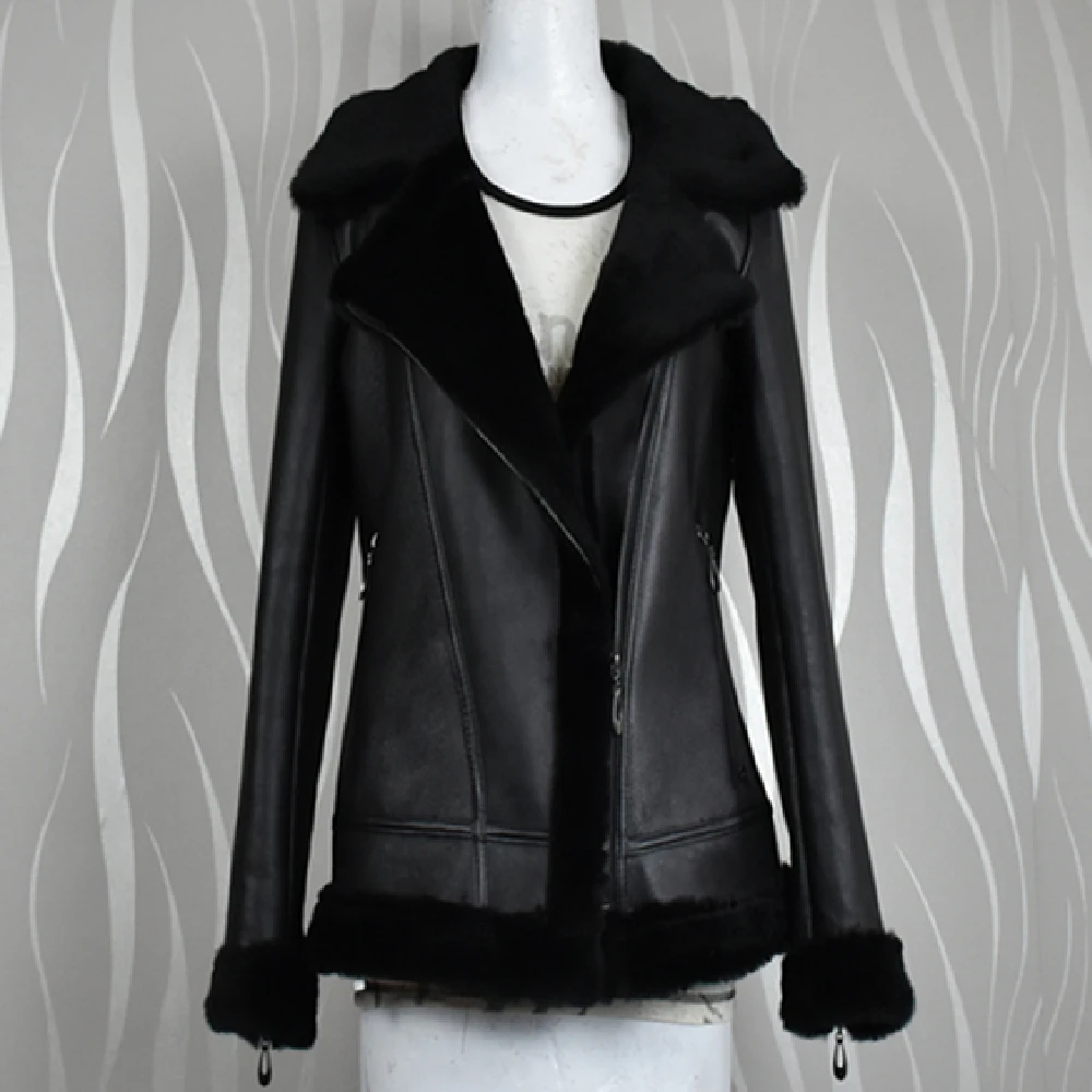 Real Sheep Shearing Skin Autumn Winter Tops Warm Leather Coat Women Vest New Fashion Motorcycle Clothing Sheepskin Sweater
Real Sheep Shearing Skin Autumn Winter Tops Warm Leather Coat Women Vest New Fashion Motorcycle Clothing Sheepskin Sweater