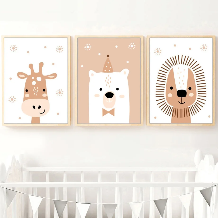 Cute Lion Polar Bear Giraffe Bowler Hat Nordic Posters And Prints Wall Art Canvas Painting Nursery Wall Pictures Kids Room Decor
Cute Lion Polar Bear Giraffe Bowler Hat Nordic Posters And Prints Wall Art Canvas Painting Nursery Wall Pictures Kids Room Decor