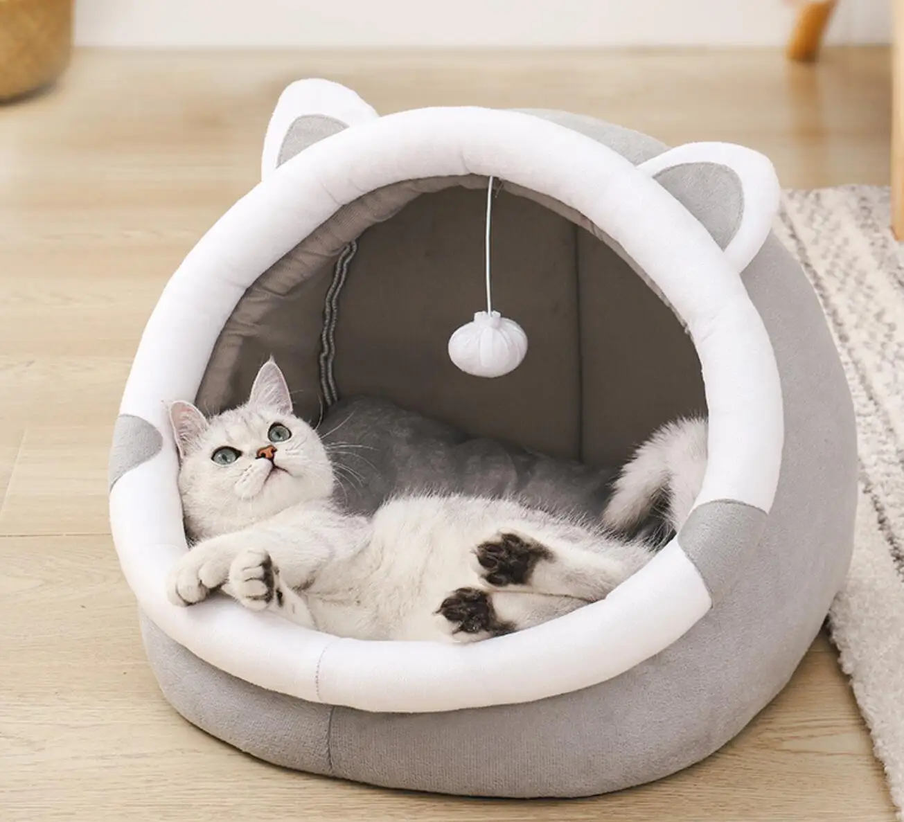 Cat Bed Warm Pet Basket Cozy Kitten Lounger Cushion Cat House Tent Very Soft Small Dog Mat Bag For Washable Cave Cats Beds
Cat Bed Warm Pet Basket Cozy Kitten Lounger Cushion Cat House Tent Very Soft Small Dog Mat Bag For Washable Cave Cats Beds