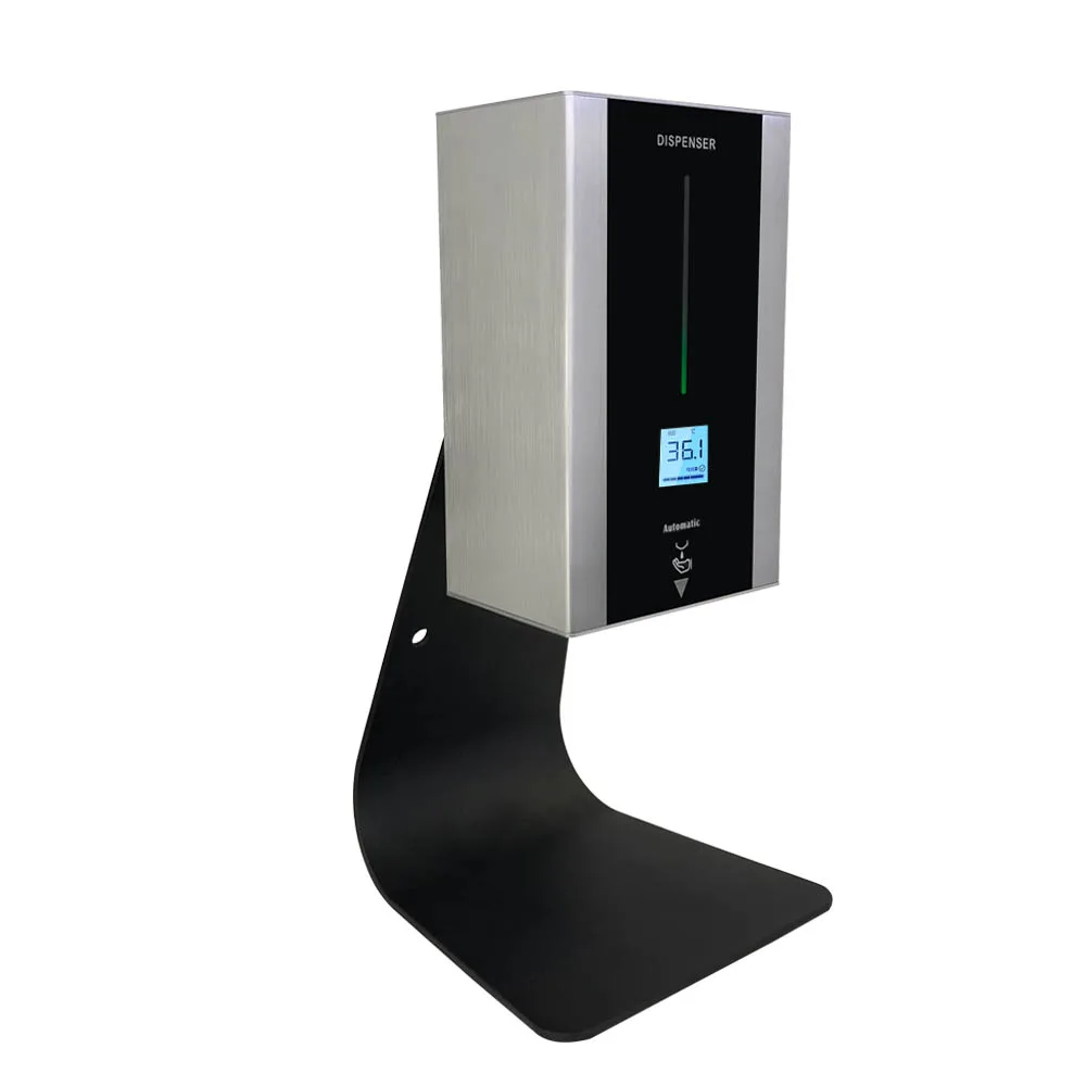 TF86 wall mounted Auto sense thermometer fast temperature measuring and hands disinfection kiosk stainless steel soap dispenser
TF86 wall mounted Auto sense thermometer fast temperature measuring and hands disinfection kiosk stainless steel soap dispenser