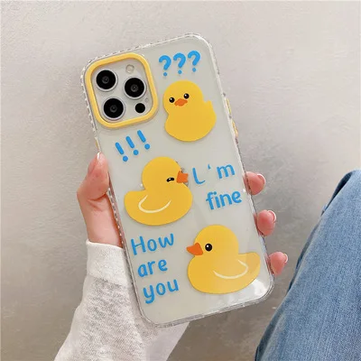 Fun And Cute Cartoon Little Yellow Duck Phone Case Suitable For IPhone12 ProMax/12/12Pro Apple11/7P/8Plus Ins Style 2021 New
Fun And Cute Cartoon Little Yellow Duck Phone Case Suitable For IPhone12 ProMax/12/12Pro Apple11/7P/8Plus Ins Style 2021 New