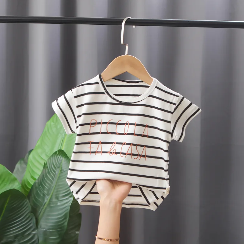 New Summer Kids Toddler Boys Cute Casual Clothes Set Baby Girls Letter Striped Cotton T-shirt+Printed Suspenders Infant Clothing
New Summer Kids Toddler Boys Cute Casual Clothes Set Baby Girls Letter Striped Cotton T-shirt+Printed Suspenders Infant Clothing