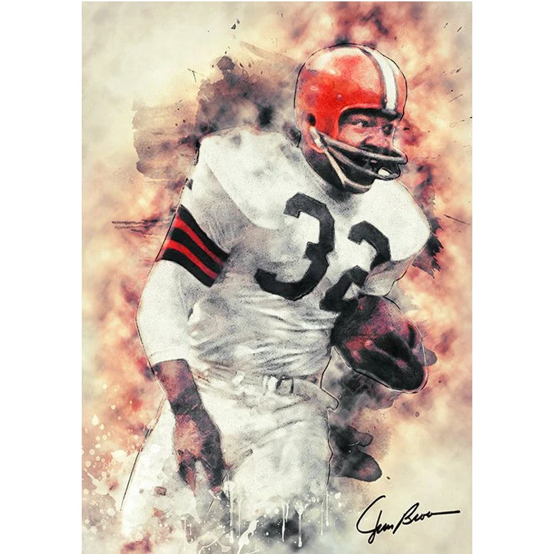 Football Poster Diamond Painting Jim Brown 5D DIY Full Square Diamond Embroidery Cleveland Browns Rhinestone Art Home Decor
Football Poster Diamond Painting Jim Brown 5D DIY Full Square Diamond Embroidery Cleveland Browns Rhinestone Art Home Decor