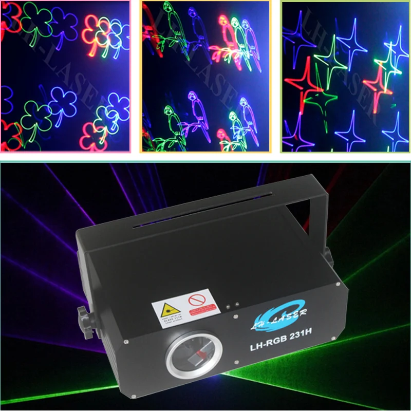 Лазерный rgb светильник ILDA 1 Вт лазерный проектор RGB полноцветный 1000 мВт для диджея