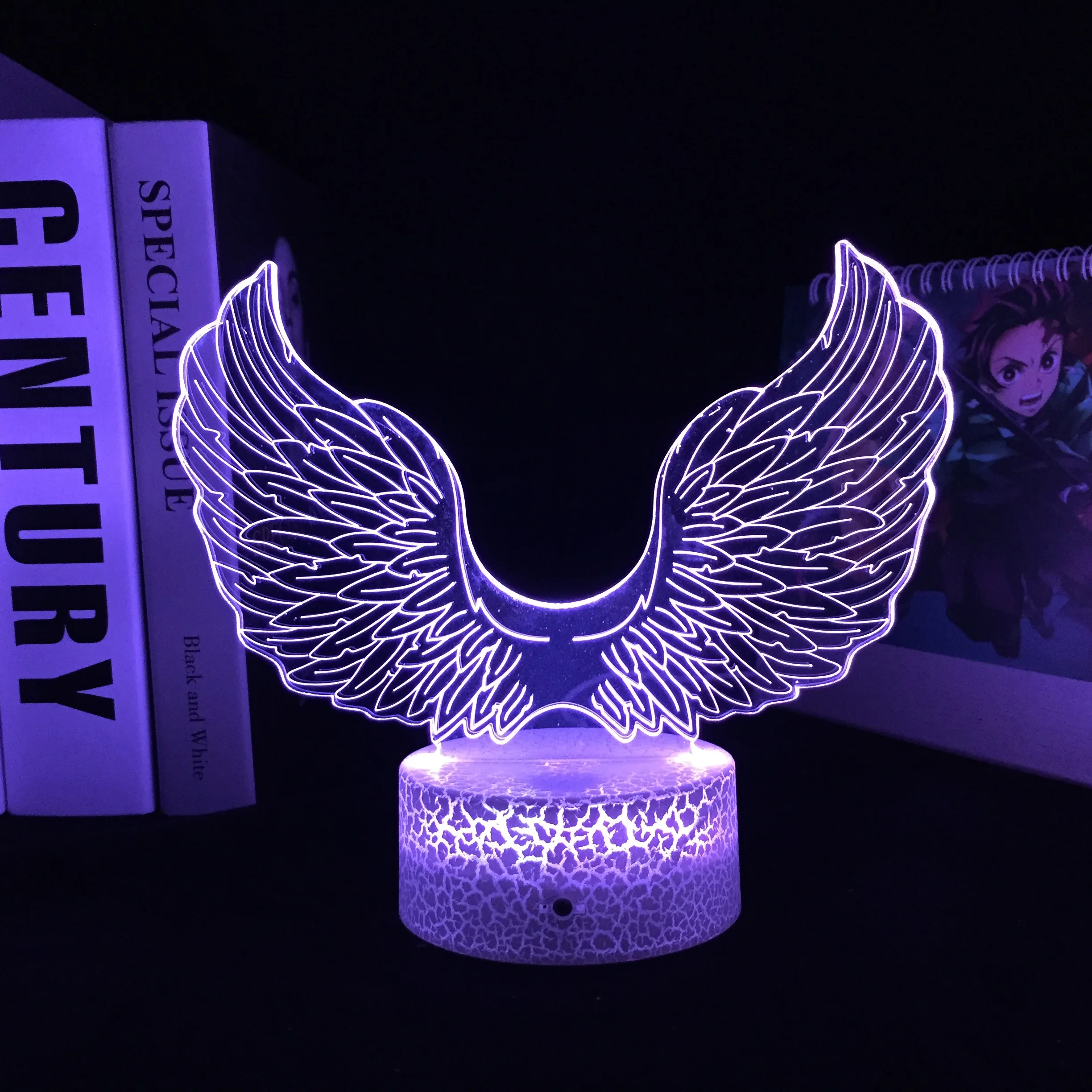 Animal Series A Pair Of Wings Pattern 3D LED Lamp Visual Illusion USB Charging for Couple Children Festival Birthday Gifts
Animal Series A Pair Of Wings Pattern 3D LED Lamp Visual Illusion USB Charging for Couple Children Festival Birthday Gifts