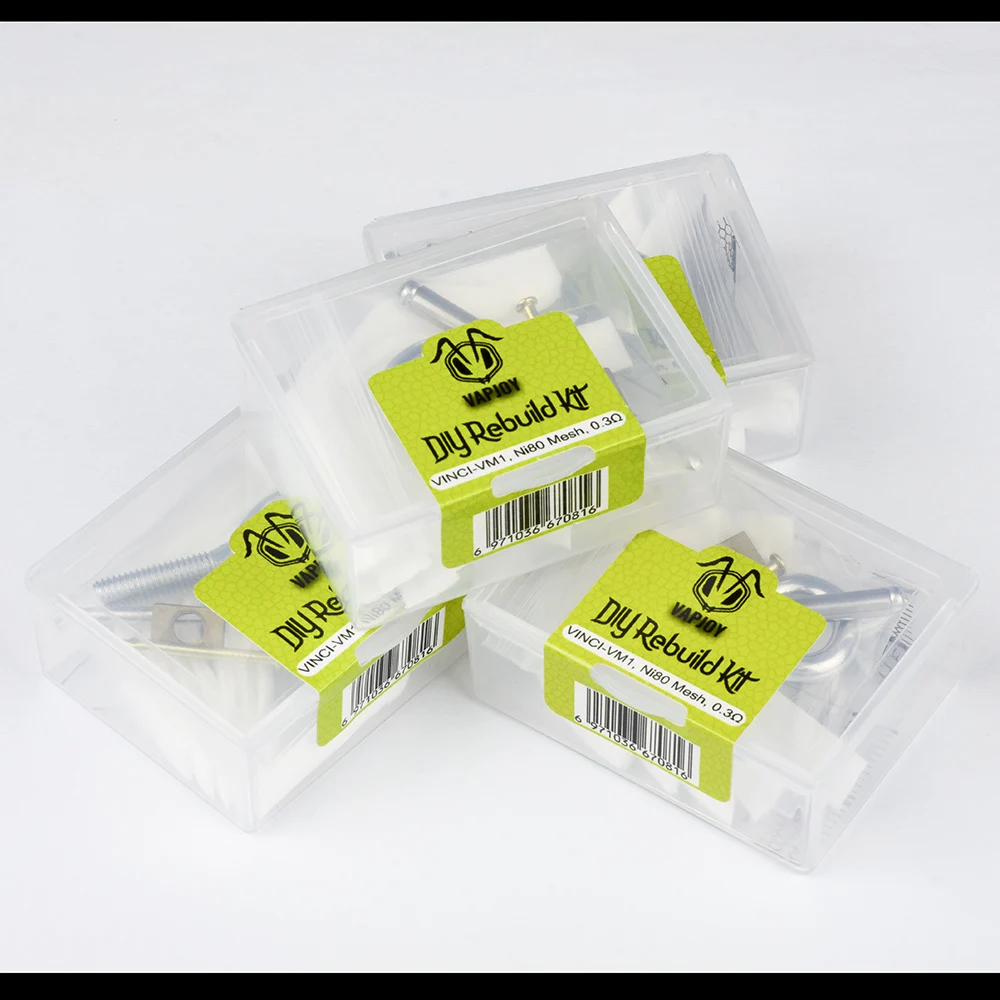 10pcs 0.3ohm Ni80 Mesh Coil VAPJOY DIY Rebuild Kit for VINCI-VM1 Rebuild pods Cartridge Repair Tool vape Kit
10pcs 0.3ohm Ni80 Mesh Coil VAPJOY DIY Rebuild Kit for VINCI-VM1 Rebuild pods Cartridge Repair Tool vape Kit