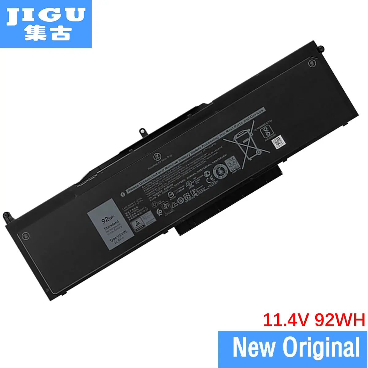 JIGU 11.4V 92WH Battery For Dell NY5PG VG93N WFWKK For Latitude 5580 5591 15 3520 3520 3530
JIGU 11.4V 92WH Battery For Dell NY5PG VG93N WFWKK For Latitude 5580 5591 15 3520 3520 3530