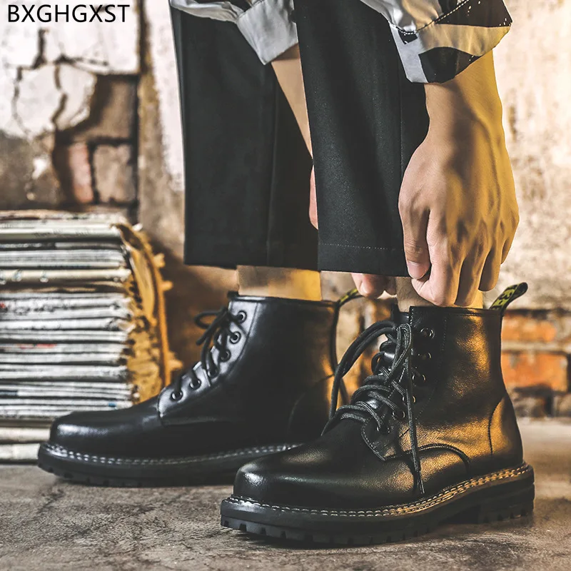 Chunky Boots for Men Male Motorcycle Shoes Men Martin Boots Man Black Winter Boots Men Leather Casual Shoes for Man 2022 Zapatos
Chunky Boots for Men Male Motorcycle Shoes Men Martin Boots Man Black Winter Boots Men Leather Casual Shoes for Man 2022 Zapatos