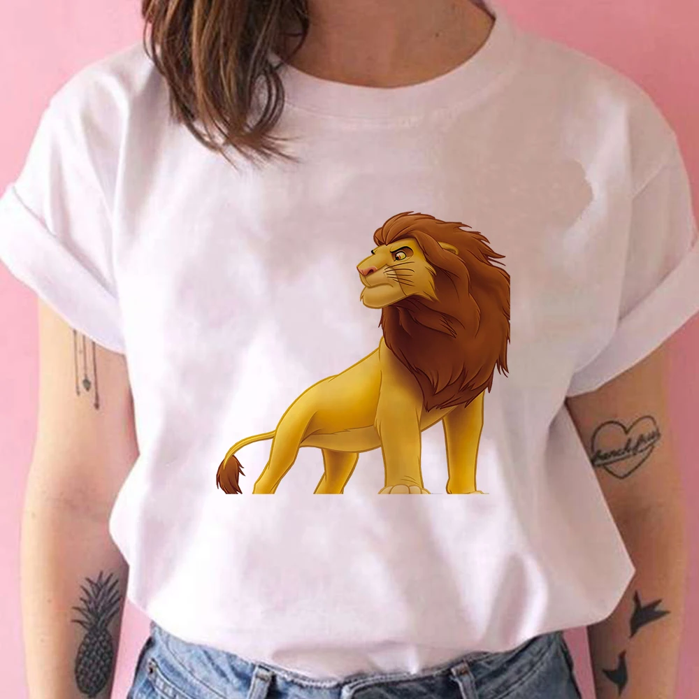 Simba HAKUNA MATATA WomenT Shirts Disney Basic Cartoon The Lion King Printed Clothes Female Basic Graphic Leisucre Short Sleeve
Simba HAKUNA MATATA WomenT Shirts Disney Basic Cartoon The Lion King Printed Clothes Female Basic Graphic Leisucre Short Sleeve