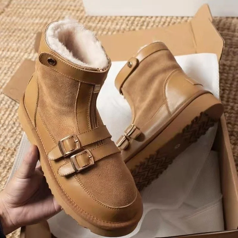 2022 Autumn and Winter New Thick-soled Snow Boots Round Toe Zipper Women's Nude Boots High Quality Non-slip Warm Winter Boots
2022 Autumn and Winter New Thick-soled Snow Boots Round Toe Zipper Women's Nude Boots High Quality Non-slip Warm Winter Boots