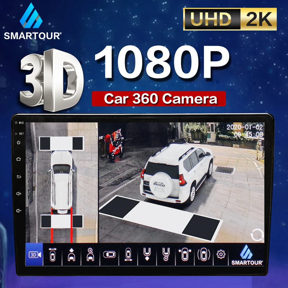 Universal Panoramic AHD 360 Degree Night Vision 3D Bird View Surround Front/Rear view Cameras For Car Multimedia Radio Player
Universal Panoramic AHD 360 Degree Night Vision 3D Bird View Surround Front/Rear view Cameras For Car Multimedia Radio Player