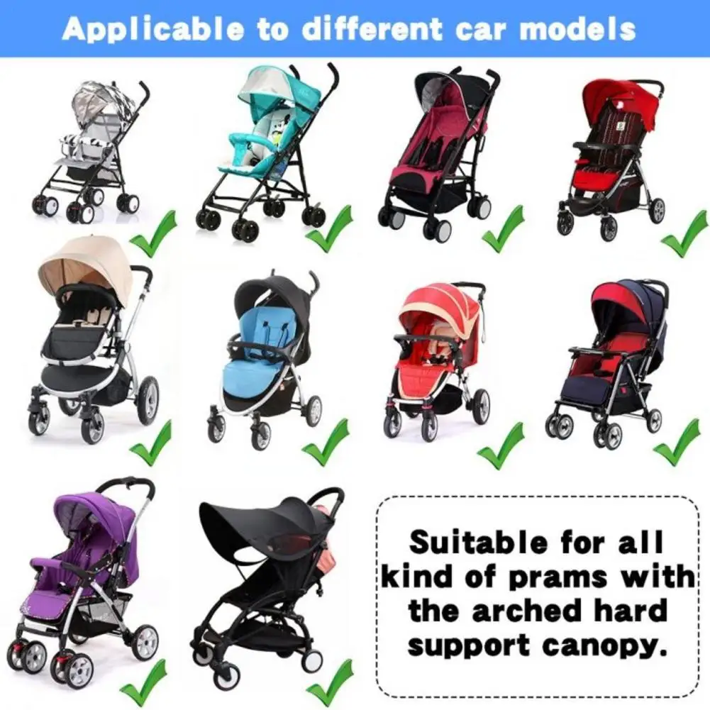 Baby Infants Stroller UV-resistant Awning Universal Detachable Baby Sunshade Windproof Sun-proof Stroller Accessories
Baby Infants Stroller UV-resistant Awning Universal Detachable Baby Sunshade Windproof Sun-proof Stroller Accessories