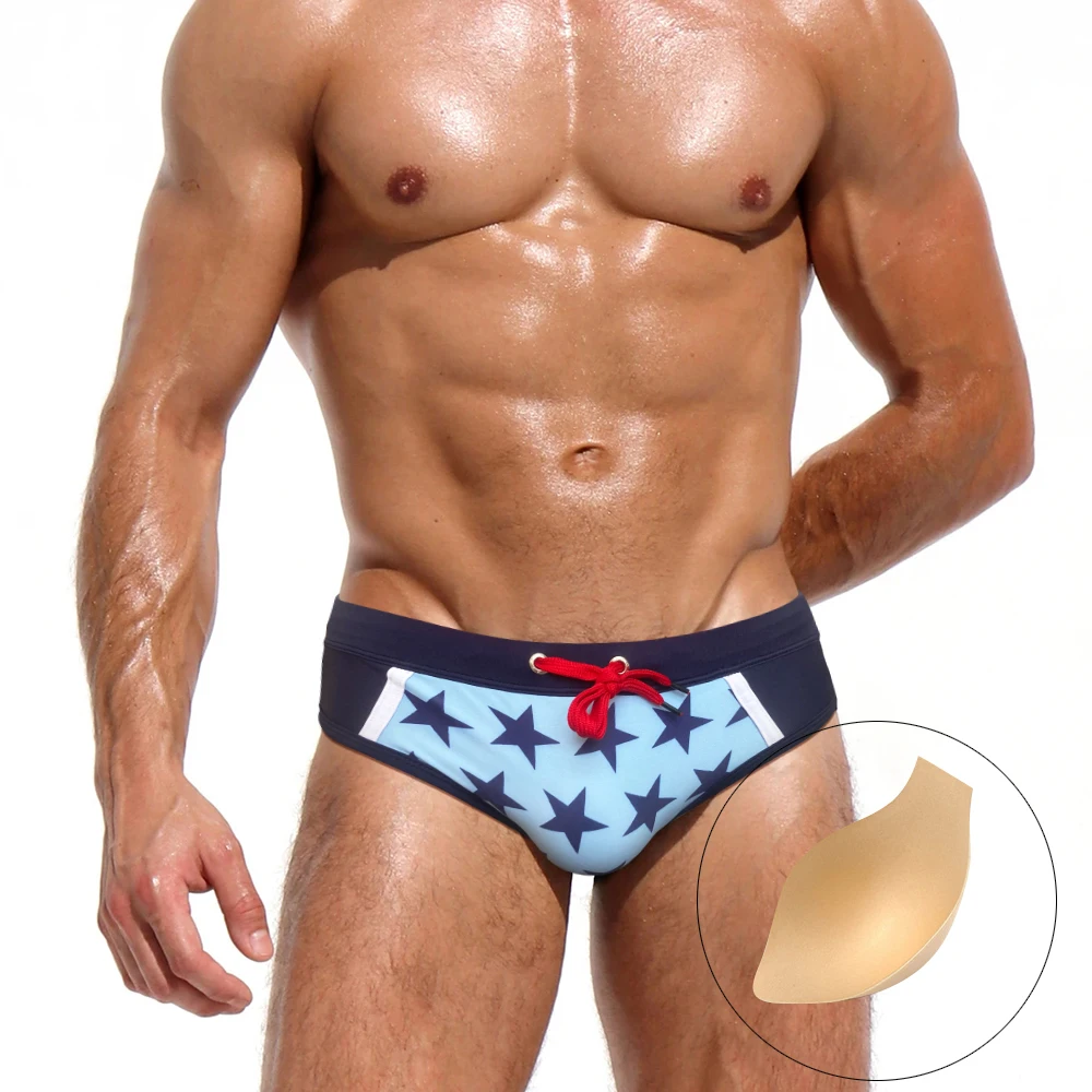 New Men Swimwear Sexy Bikini Low Waist Swim Briefs Summer Quick Dry Beach Surfing Trunks Male Star Print Sport Mayo Bathing Suit
New Men Swimwear Sexy Bikini Low Waist Swim Briefs Summer Quick Dry Beach Surfing Trunks Male Star Print Sport Mayo Bathing Suit