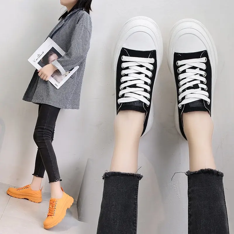 Round Toe Women Shoes Autumn All-Match Clogs Platform Casual Female Sneakers Wedge Basket 2021 Modis Fall Summer New Creepers Es
Round Toe Women Shoes Autumn All-Match Clogs Platform Casual Female Sneakers Wedge Basket 2021 Modis Fall Summer New Creepers Es
