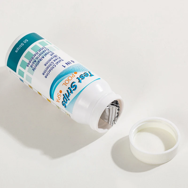Swimming Pool PH Test Paper Water Quality 6 in 1 Test Residual Chlorine Test Paper PH Value Alkalinity Hardness Test Strip 50PCs
Swimming Pool PH Test Paper Water Quality 6 in 1 Test Residual Chlorine Test Paper PH Value Alkalinity Hardness Test Strip 50PCs