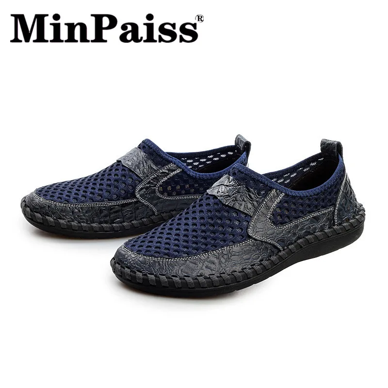 Leather Hollow Mesh Hand-made Leisure Shoes -MINPAISS- Air-permeable Men's Shoes Trend Hand-sewn Shoes 45,46 Size Shoes
Leather Hollow Mesh Hand-made Leisure Shoes -MINPAISS- Air-permeable Men's Shoes Trend Hand-sewn Shoes 45,46 Size Shoes