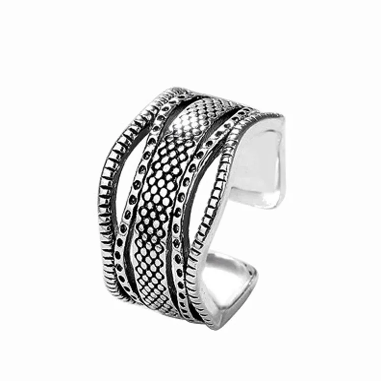 Hot Sale 925 Sterling Silver Layer Chains Ring Female Big Large Retro Vintage Gothic Women Jewelry Rings
Hot Sale 925 Sterling Silver Layer Chains Ring Female Big Large Retro Vintage Gothic Women Jewelry Rings