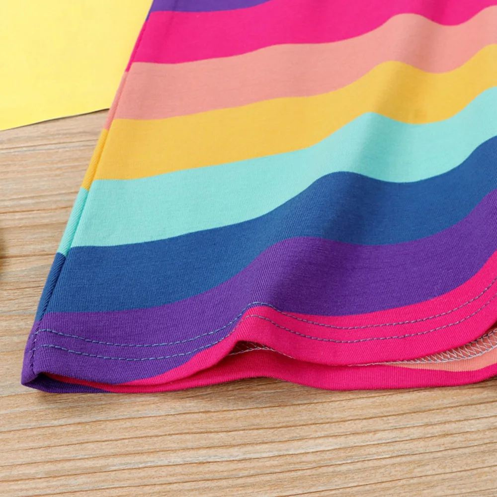 Hot Selling Girls Summer Dress Cotton Striped O-Neck Casual Holiday Children Clothing European American Style
Hot Selling Girls Summer Dress Cotton Striped O-Neck Casual Holiday Children Clothing European American Style