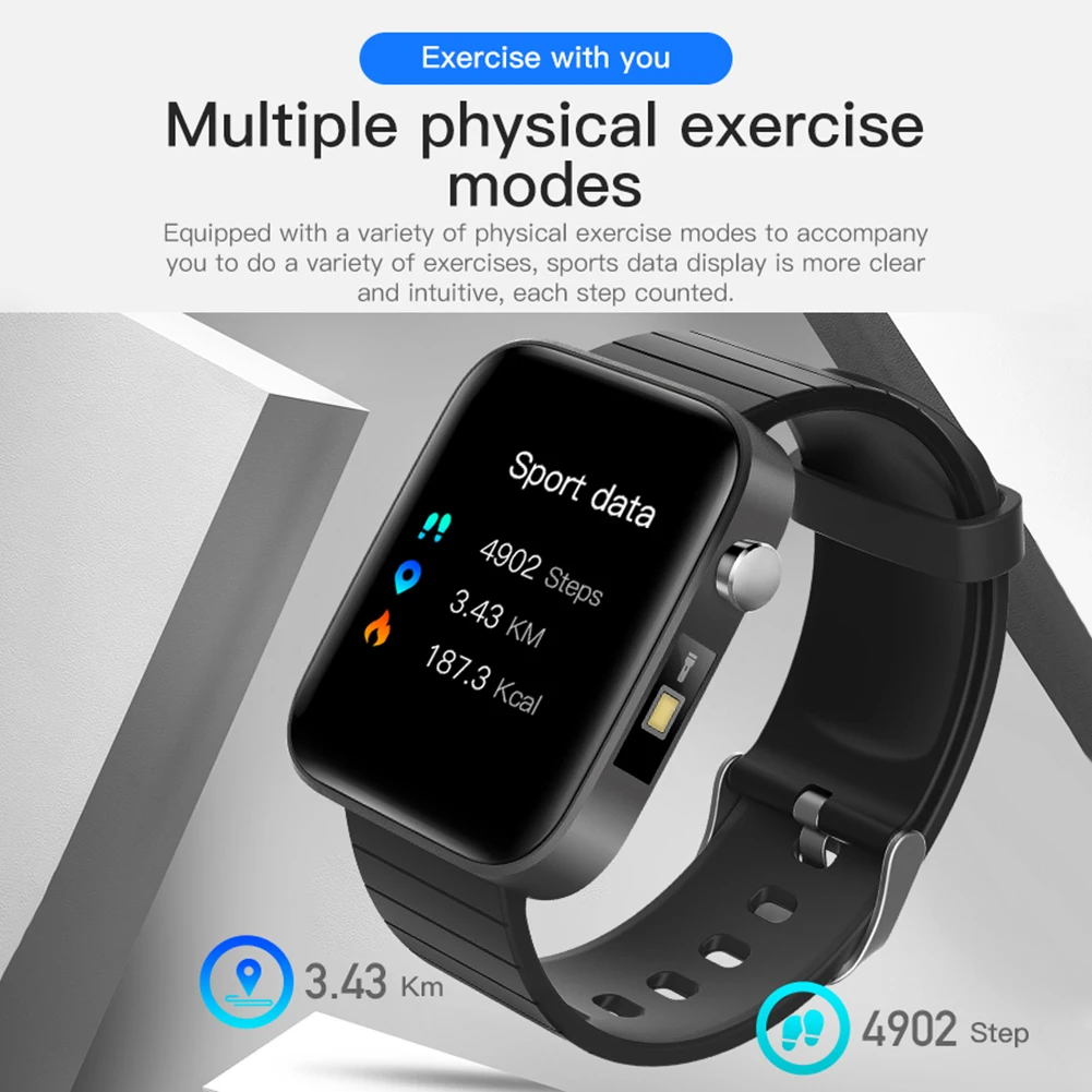 IP67 Waterproof Sleep Monitor Sport Watch T68 Blood Pressure Monitors Smartwatch 1.54 inch Bluetooth-compatible Smart Bracelet
IP67 Waterproof Sleep Monitor Sport Watch T68 Blood Pressure Monitors Smartwatch 1.54 inch Bluetooth-compatible Smart Bracelet