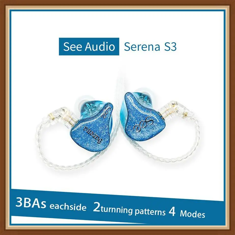 SeeAudio Serena S3 3BA Knowles Balanced Armature Tuning Customize HIFI Music Monitor DJ Studio ACG Audiophile Earbuds Earphones
SeeAudio Serena S3 3BA Knowles Balanced Armature Tuning Customize HIFI Music Monitor DJ Studio ACG Audiophile Earbuds Earphones