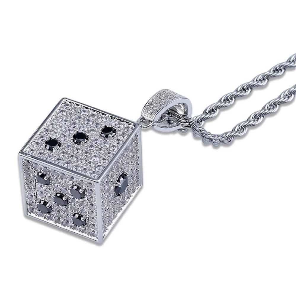 Trendy Fashion Rock Hip Hop Dice Pendant Necklace Punk Men's Women's Holiday Gift Jewelry Wholesale
Trendy Fashion Rock Hip Hop Dice Pendant Necklace Punk Men's Women's Holiday Gift Jewelry Wholesale