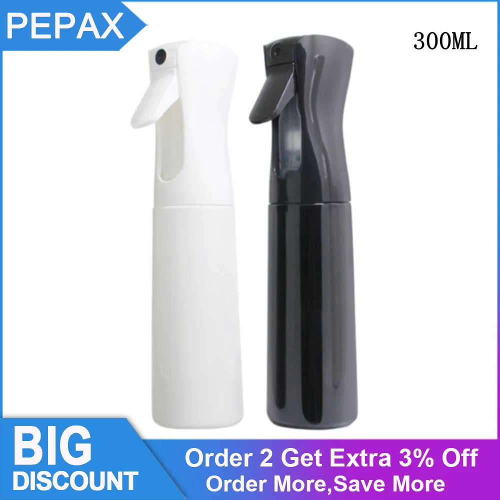 PEPAX 2pcs 300ml Hair Spray Bottle Tattoo Water Mister Curly Hair Empty Ultra Fine Aerosol Trigger Sprayer Hairstyling Skin Care
PEPAX 2pcs 300ml Hair Spray Bottle Tattoo Water Mister Curly Hair Empty Ultra Fine Aerosol Trigger Sprayer Hairstyling Skin Care