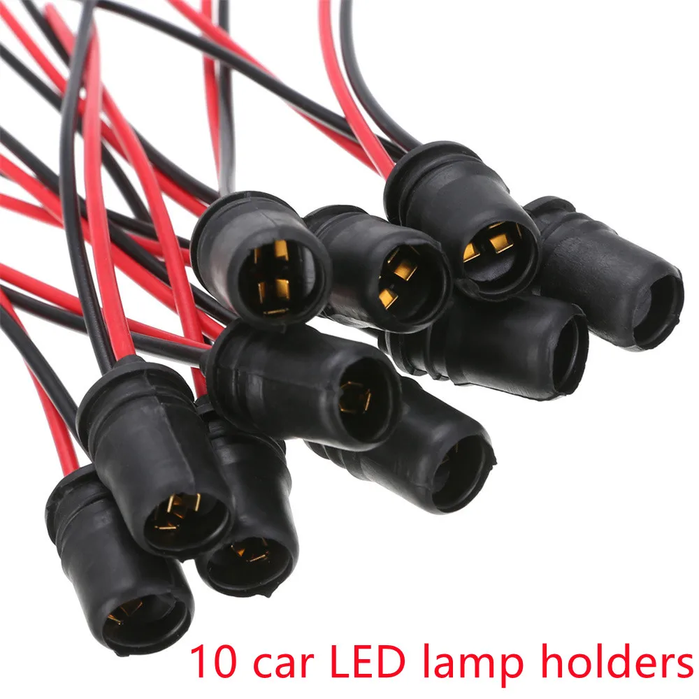 10pcs Socket Adapter Holder With Wire Connector SUV T10 W5W 147 501 Wedge Bulb Socket Connector LED Light Bulb Fit For Car
10pcs Socket Adapter Holder With Wire Connector SUV T10 W5W 147 501 Wedge Bulb Socket Connector LED Light Bulb Fit For Car